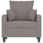 Taupe gray fabric armchair 60 cm by , Sofas - Ref: Foro24-359258, Price: 158,11 €, Discount: %