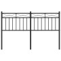 Kopfteil aus schwarzem Metall, 135 cm von , Kopf- und Fußteile - Ref: Foro24-373723, Preis: 37,90 €, Rabatt: %