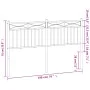 Kopfteil aus schwarzem Metall, 193 cm von , Kopf- und Fußteile - Ref: Foro24-373728, Preis: 33,06 €, Rabatt: %