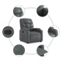 Gray Faux Leather Recliner by , Armchairs - Ref: Foro24-372468, Price: 213,55 €, Discount: %