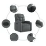 Gray Faux Leather Recliner by , Armchairs - Ref: Foro24-372468, Price: 208,79 €, Discount: %