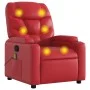 Sillón de masaje reclinable cuero sintético rojo de , Sillones - Ref: Foro24-372477, Precio: 202,64 €, Descuento: %