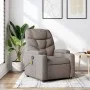 Sillón de masaje reclinable de tela gris taupé de , Sillones - Ref: Foro24-372461, Precio: 221,95 €, Descuento: %