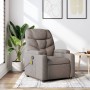 Taupe gray fabric reclining massage chair by , Armchairs - Ref: Foro24-372461, Price: 234,35 €, Discount: %