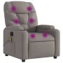 Sillón de masaje reclinable de tela gris taupé de , Sillones - Ref: Foro24-372461, Precio: 221,95 €, Descuento: %