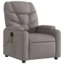 Sillón de masaje reclinable de tela gris taupé de , Sillones - Ref: Foro24-372461, Precio: 221,95 €, Descuento: %