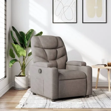 Taupe Gray Fabric Recliner by , Armchairs - Ref: Foro24-372449, Price: 197,33 €, Discount: %