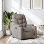 Sillón reclinable de tela gris taupe de , Sillones - Ref: Foro24-372449, Precio: 200,47 €, Descuento: %