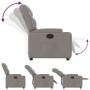 Sillón reclinable de tela gris taupe de , Sillones - Ref: Foro24-372449, Precio: 200,47 €, Descuento: %