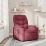 Sillón de masaje reclinable de tela color vino tinto de , Sillones - Ref: Foro24-372456, Precio: 232,93 €, Descuento: %