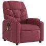 Red wine fabric reclining massage chair by , Armchairs - Ref: Foro24-372456, Price: 216,65 €, Discount: %