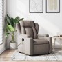 Sillón de masaje reclinable de tela gris taupé de , Sillones - Ref: Foro24-372423, Precio: 263,99 €, Descuento: %