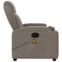 Sillón de masaje reclinable de tela gris taupé de , Sillones - Ref: Foro24-372423, Precio: 263,99 €, Descuento: %
