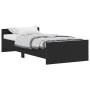Estructura de cama madera de ingeniería negra 100x200 cm de , Camas y somieres - Ref: Foro24-835933, Precio: 75,31 €, Descuen...