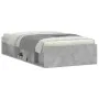Concrete gray bed frame 100x200 cm by , Beds and slatted bases - Ref: Foro24-3203834, Price: 118,68 €, Discount: %