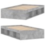 Betongrauer Bettrahmen 100x200 cm von , Betten und Lattenroste - Ref: Foro24-3203834, Preis: 118,65 €, Rabatt: %