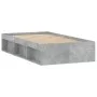 Concrete gray bed frame 100x200 cm by , Beds and slatted bases - Ref: Foro24-3203834, Price: 118,68 €, Discount: %