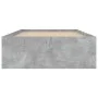 Concrete gray bed frame 100x200 cm by , Beds and slatted bases - Ref: Foro24-3203834, Price: 118,68 €, Discount: %