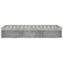 Concrete gray bed frame 100x200 cm by , Beds and slatted bases - Ref: Foro24-3203834, Price: 118,68 €, Discount: %