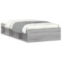 Estructura de cama gris Sonoma 100x200 cm de , Camas y somieres - Ref: Foro24-3203836, Precio: 120,46 €, Descuento: %