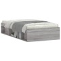 Estructura de cama gris Sonoma 100x200 cm de , Camas y somieres - Ref: Foro24-3203836, Precio: 120,46 €, Descuento: %