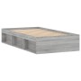 Estructura de cama gris Sonoma 100x200 cm de , Camas y somieres - Ref: Foro24-3203836, Precio: 120,46 €, Descuento: %