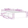 Estructura de cama gris Sonoma 100x200 cm de , Camas y somieres - Ref: Foro24-3203836, Precio: 120,46 €, Descuento: %