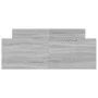 Estructura de cama con cabecero piecero gris Sonoma 120x200 cm de , Camas y somieres - Ref: Foro24-3203745, Precio: 127,88 €,...