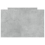 Estructura de cama con cabecero piecero gris hormigón 75x190 cm de , Camas y somieres - Ref: Foro24-3203820, Precio: 131,95 €...