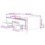 Betongrauer Bettrahmen mit Kopf- und Fußteil 75x190 cm von , Betten und Lattenroste - Ref: Foro24-3203820, Preis: 132,07 €, R...