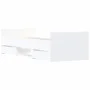 White bed frame with headboard and footboard 75x190 cm by , Beds and slatted bases - Ref: Foro24-3203817, Price: 149,10 €, Di...