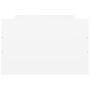 White bed frame with headboard and footboard 75x190 cm by , Beds and slatted bases - Ref: Foro24-3203817, Price: 139,97 €, Di...