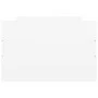 White bed frame with headboard and footboard 75x190 cm by , Beds and slatted bases - Ref: Foro24-3203817, Price: 149,10 €, Di...