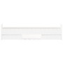 White bed frame with headboard and footboard 75x190 cm by , Beds and slatted bases - Ref: Foro24-3203817, Price: 139,97 €, Di...