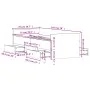 White bed frame with headboard and footboard 75x190 cm by , Beds and slatted bases - Ref: Foro24-3203817, Price: 149,10 €, Di...