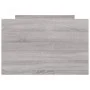 Sonoma gray bed frame with headboard and footboard 75x190 cm by , Beds and slatted bases - Ref: Foro24-3203822, Price: 147,22...