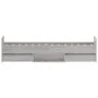 Sonoma gray bed frame with headboard and footboard 75x190 cm by , Beds and slatted bases - Ref: Foro24-3203822, Price: 147,22...