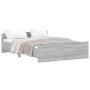 Bettgestell in Sonoma-Grau mit Kopf- und Fußteil 140x190 cm von , Betten und Lattenroste - Ref: Foro24-3203787, Preis: 171,71...