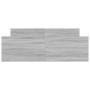 Sonoma gray bed frame with headboard and footboard 140x190 cm by , Beds and slatted bases - Ref: Foro24-3203787, Price: 171,7...