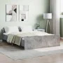 Concrete gray bed frame with headboard and footboard 140x190cm by , Beds and slatted bases - Ref: Foro24-3203785, Price: 172,...