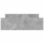 Concrete gray bed frame with headboard and footboard 140x190cm by , Beds and slatted bases - Ref: Foro24-3203785, Price: 172,...