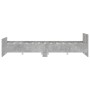 Betongrauer Bettrahmen mit Kopf- und Fußteil 140 x 190 cm von , Betten und Lattenroste - Ref: Foro24-3203785, Preis: 175,24 €...