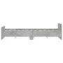 Concrete gray bed frame with headboard and footboard 140x190cm by , Beds and slatted bases - Ref: Foro24-3203785, Price: 172,...