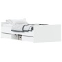 White bed frame with headboard and footboard 90x200 cm by , Beds and slatted bases - Ref: Foro24-3203803, Price: 147,68 €, Di...