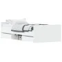 White bed frame with headboard and footboard 90x200 cm by , Beds and slatted bases - Ref: Foro24-3203803, Price: 148,82 €, Di...