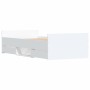 Weißer Bettrahmen mit Kopf- und Fußteil 90x200 cm von , Betten und Lattenroste - Ref: Foro24-3203803, Preis: 147,68 €, Rabatt: %
