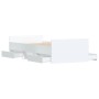 Weißer Bettrahmen mit Kopf- und Fußteil 90x200 cm von , Betten und Lattenroste - Ref: Foro24-3203803, Preis: 147,68 €, Rabatt: %