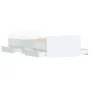 White bed frame with headboard and footboard 90x200 cm by , Beds and slatted bases - Ref: Foro24-3203803, Price: 148,82 €, Di...