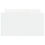 White bed frame with headboard and footboard 90x200 cm by , Beds and slatted bases - Ref: Foro24-3203803, Price: 148,82 €, Di...