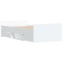 Weißer Bettrahmen mit Kopf- und Fußteil 90x200 cm von , Betten und Lattenroste - Ref: Foro24-3203803, Preis: 147,68 €, Rabatt: %